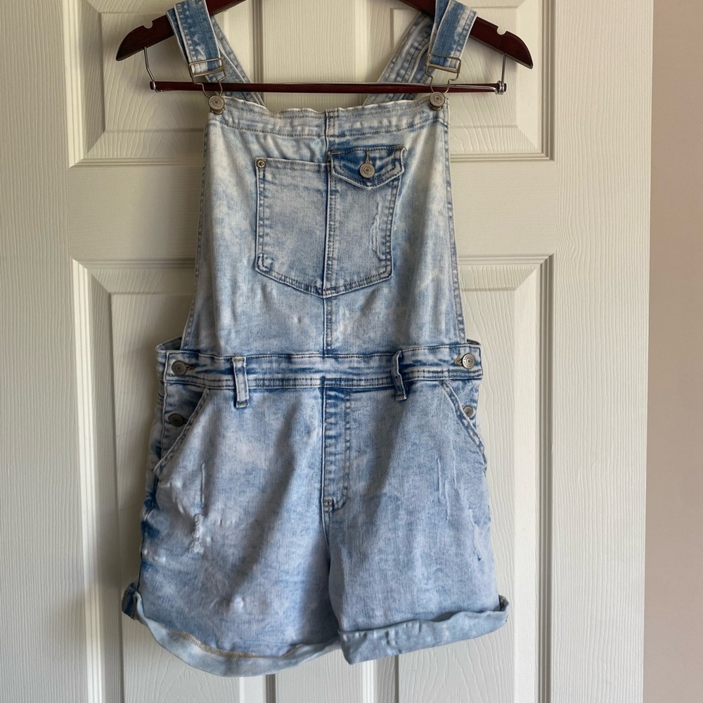 Almost Famous Light Blue Denim Overalls